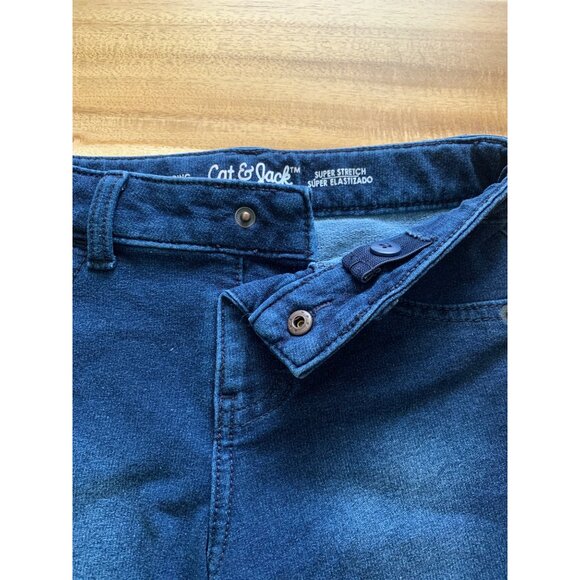 Cat & Jack Girls Blue Denim Leggings Cotton Blend Stretchy Size Small 6-6X - Picture 10 of 11